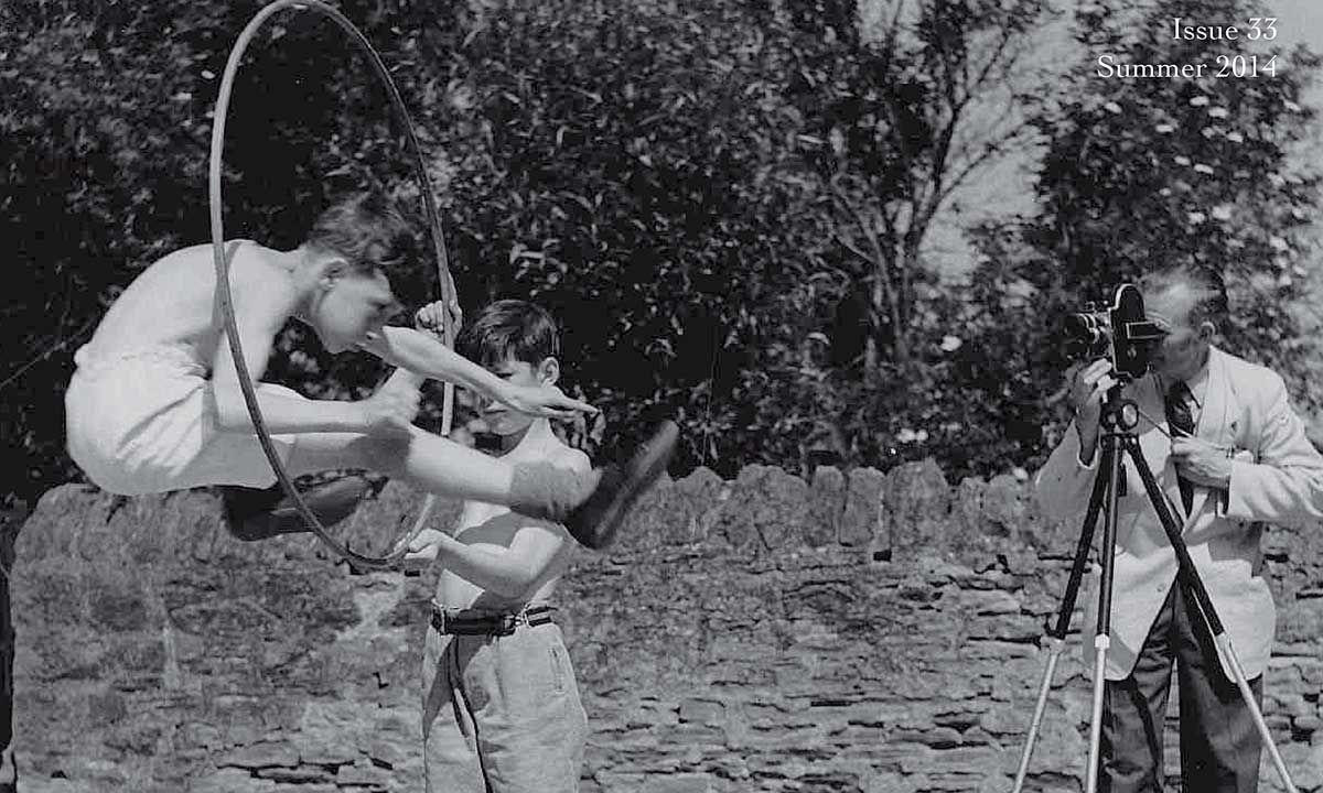 Leaping through time: Frank Dale films gymnasts at Leominster Junior School in Herefordshire