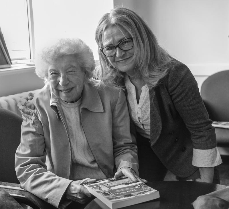 Betty Webb and Marsha O'Mahony in 2019